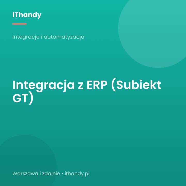Integracja sklepu z Subiekt GT - IThandy