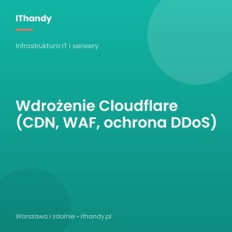 Wdrożenie Cloudflare (CDN, WAF, DDoS) dla sklepu - IThandy